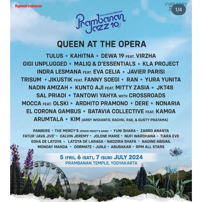 Tiket Prambanan Jazz (Daily Pass)