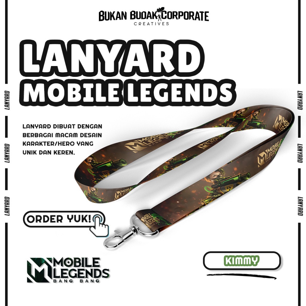 

LANYARD KIMMY MLBB HERO I LANYARD GAMING