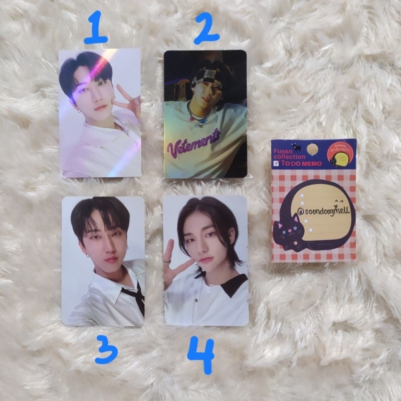 STRAY KIDS PHOTOCARD BENEFIT POB NOEASY MAKESTAR ALADIN APPLE MUSIC CHANGBIN HYUNJIN