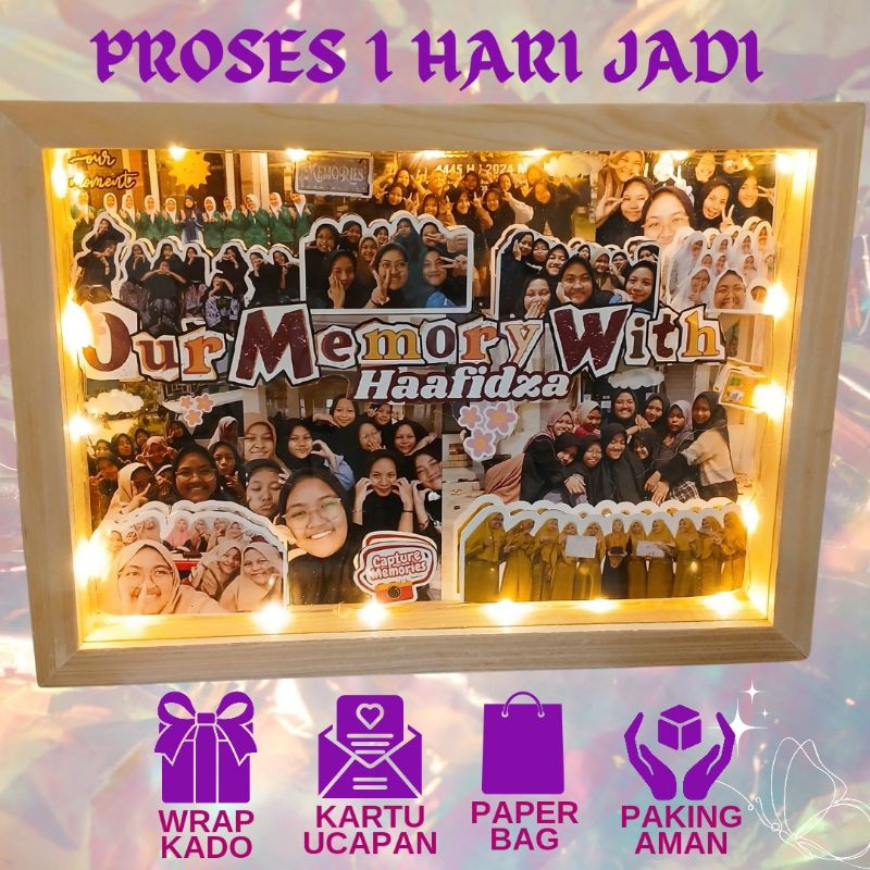 Kado Perpisahan Scrapbook Custom / Hadiah Perpisahan Frame Custom Farewell Gift