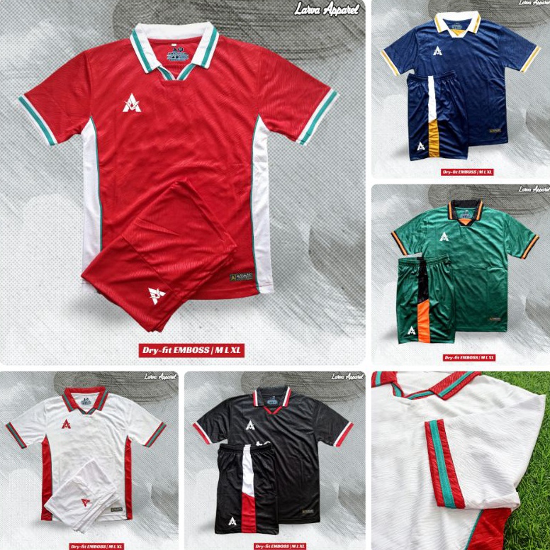 KODE H52D STELAN JERSEY LARVA APPAREL DRYFIT EMBOSS CLASSIC SERIES VOL 5 ORIGINAL