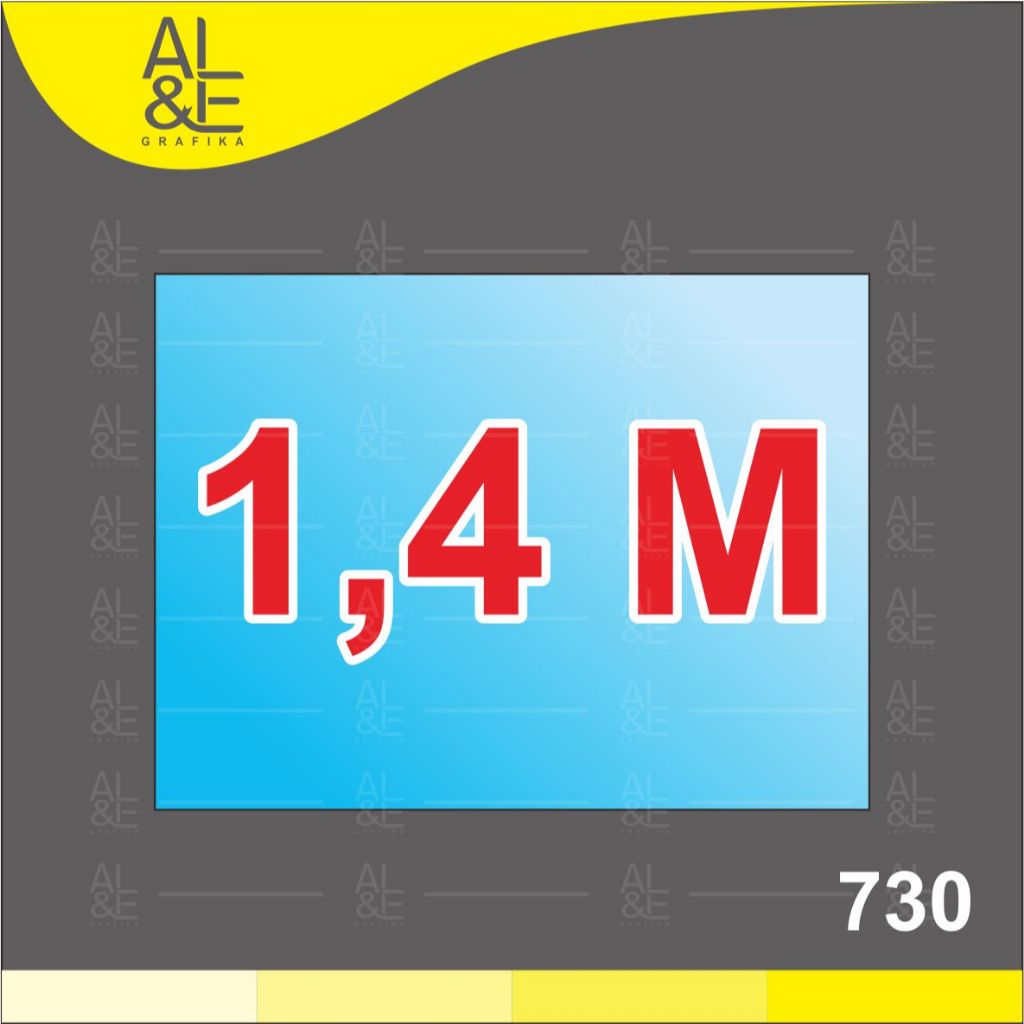 

730 - Stiker Label Ketinggian Air Kolam Renang, Sticker Vinyl, Premium dan Tahan Air