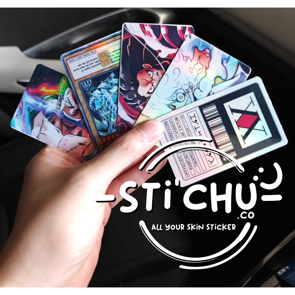 

WAH Sticker Kartu Atm Skin Card Hunter X hunter HOLOGRAM by Stichu