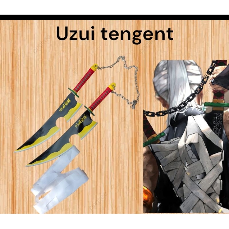 pedang kayu uzui tengent kimetsu no yaiba