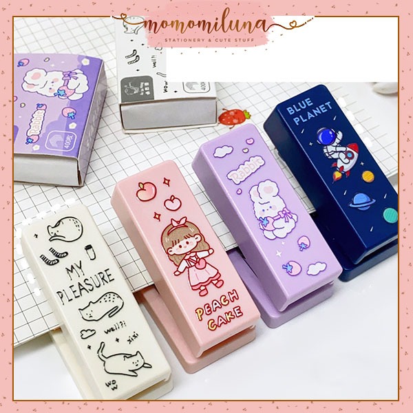 

1 set mini stapler dan refill staples kawai lucu cute HB1760