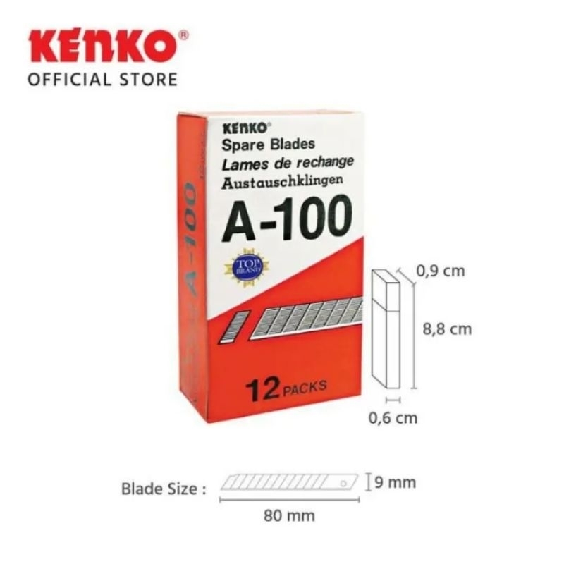 

Isi cutter kecil kenko A 100 | Refill spare Blade | kater A-100 | mata pisau
