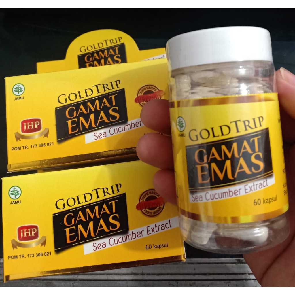 Kapsul GAMAT GOLD TRIP 100 Kapsul Jelly Gamat Emas QNC Original ( Gamat Goldtrip 100 kapsul )