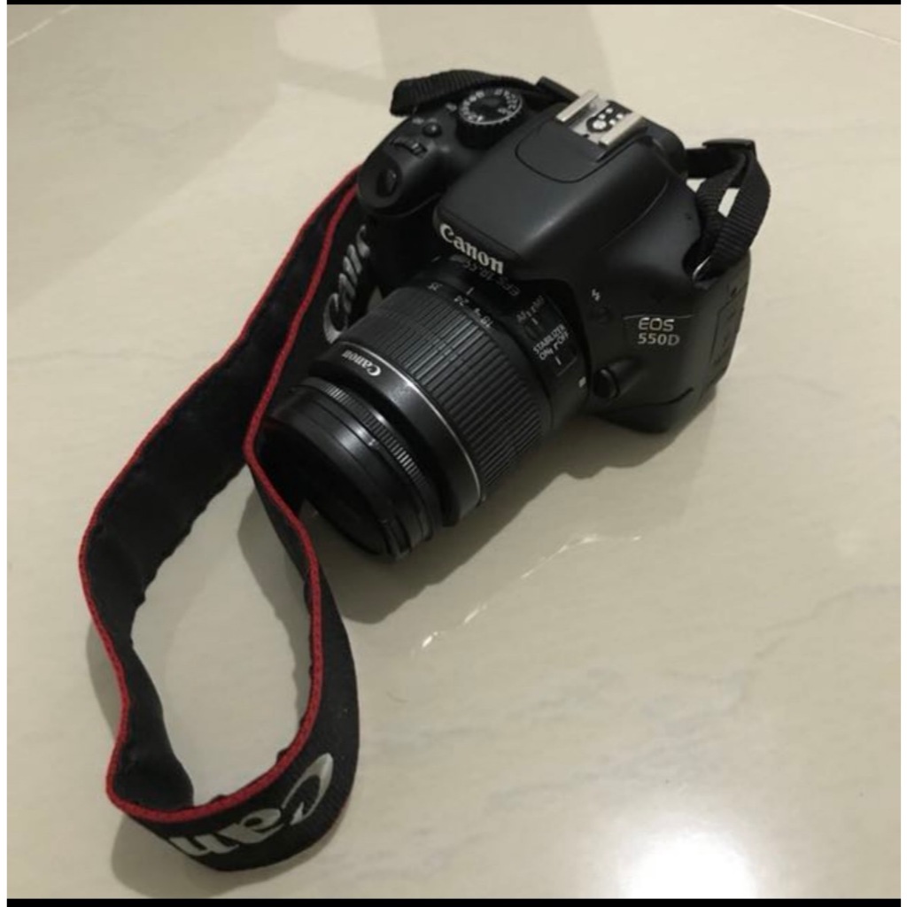 TERMURAH LENGKAP CANON CAMERA EOS 550D Body + Lensa Kit 18-55mm + Lensa Fix 50mm 1.8F