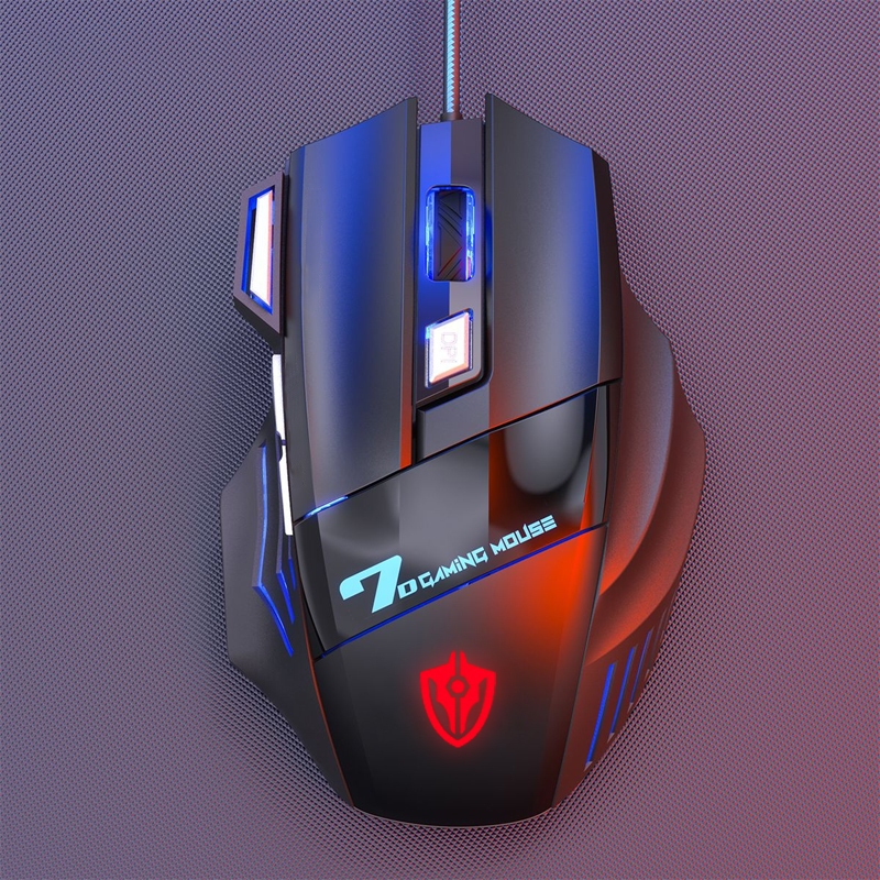 Esports Gaming Mouse 7 Tombol LED (RGB) DUA Mouse Gaming Berkabel/Mouse Gaming