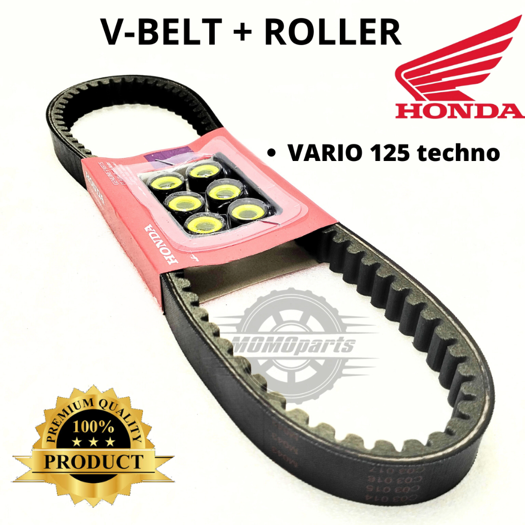 ORIGINAL VANBELT ASSY HONDA KZR VARIO 125 TECHNO V-BELT SET ROLLER KUALIATAS ASLI AHM ORI HGP KARET 