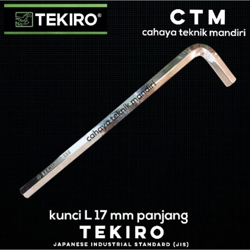 kunci L 17mm panjang / kunci L 17 mm TEKIRO HK-LO1175