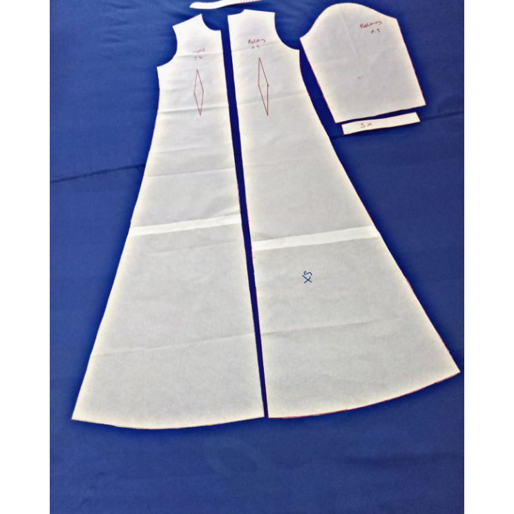 Murah Hemat  Pola Instan Gamis A Line Dewasa Bukan Baju