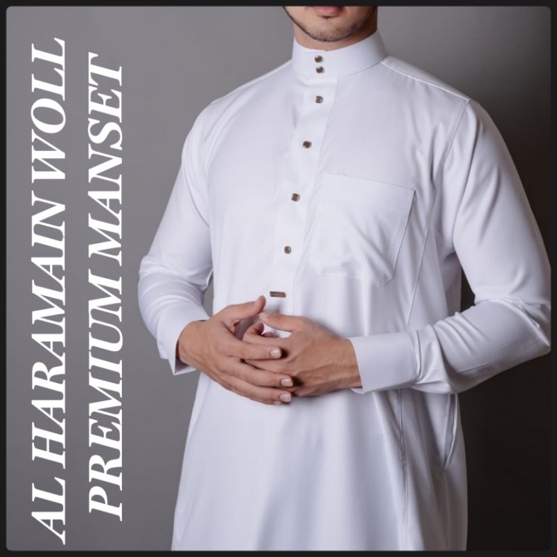 ( WOLL ) GAMIS AL HARAMAIN WOLL PREMIUM ORI IMPORT MODEL 07 MANSET