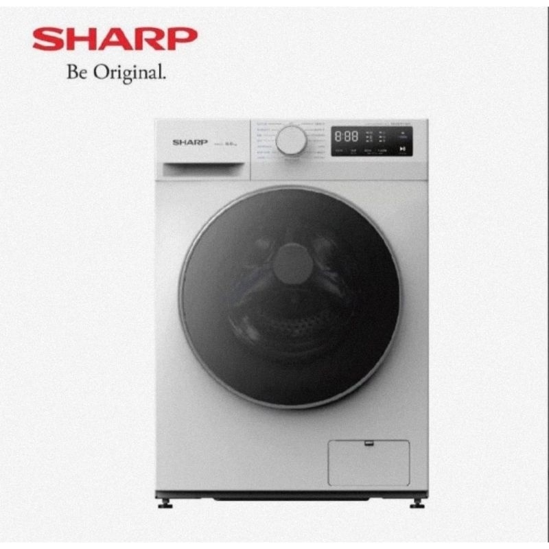 SHARP ES FL 1270 MWX MESIN CUCI FRONT LOADING 7 KG INVERTER