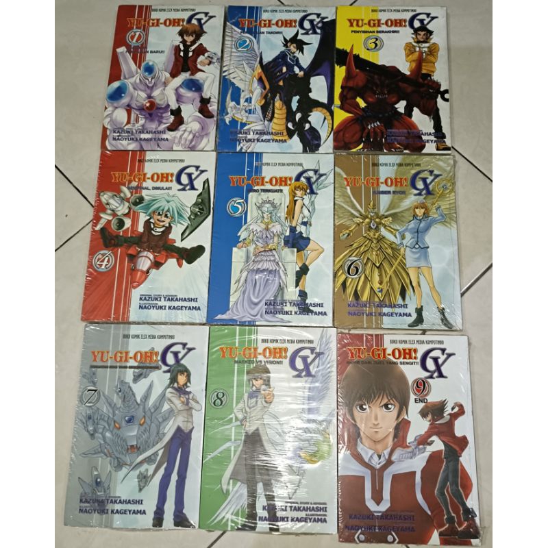 komik yu - gi - oh  GX set vol 1-9 original segel