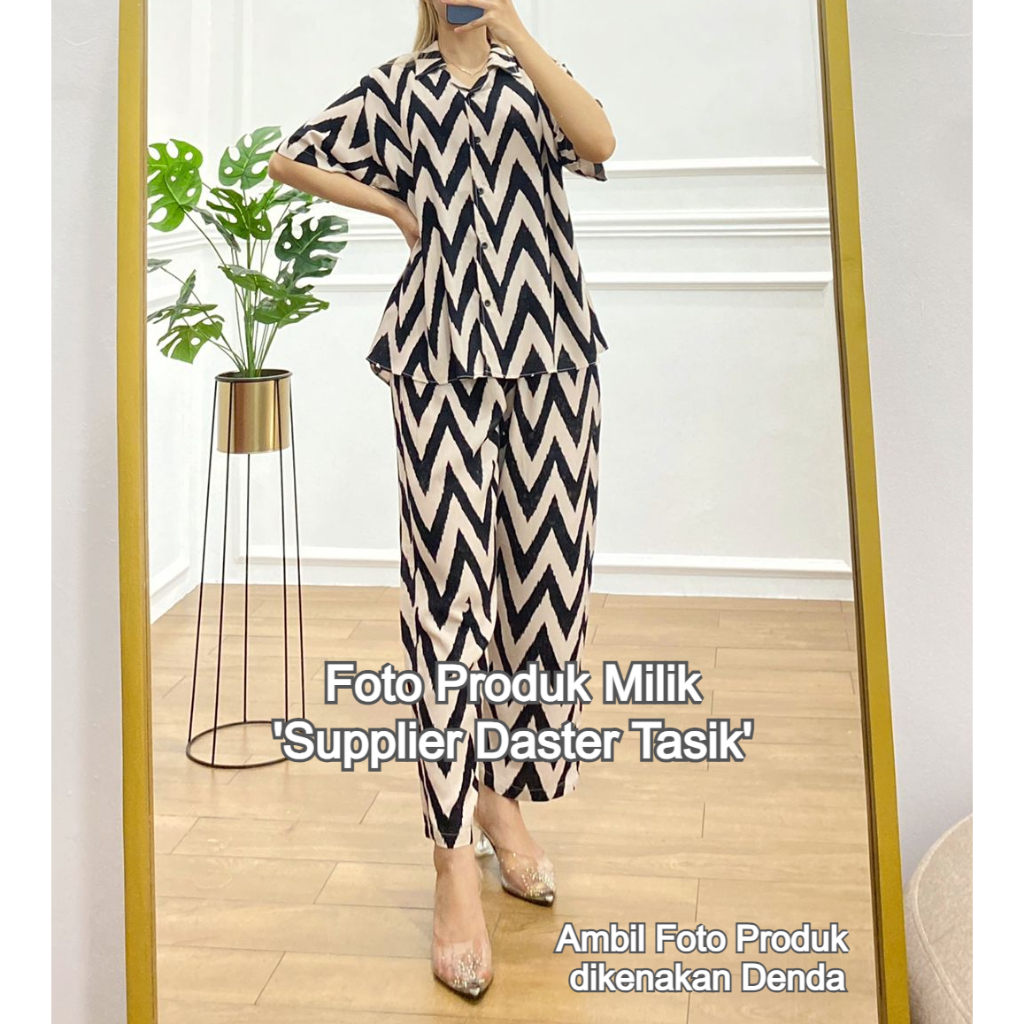 Discount [Piyama Lula Motif - Rayon Premium Grade A] Pajamas One Set Piama Oneset Rayon Lembut