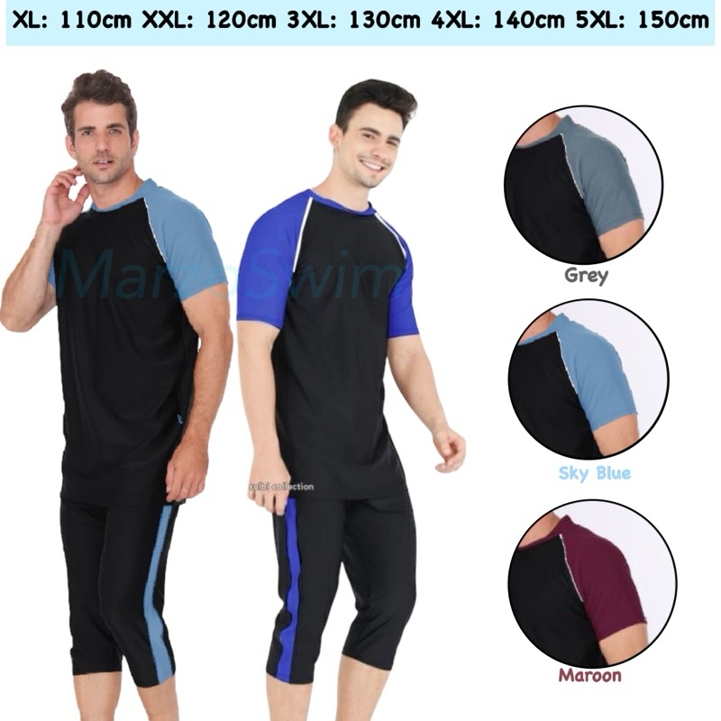 BAJU RENANG JUMBO 150kg- BAJU RENANG PRIA BIG SIZE - Baju Renang LAKI LAKI DEWASA - Baju Renang Musl