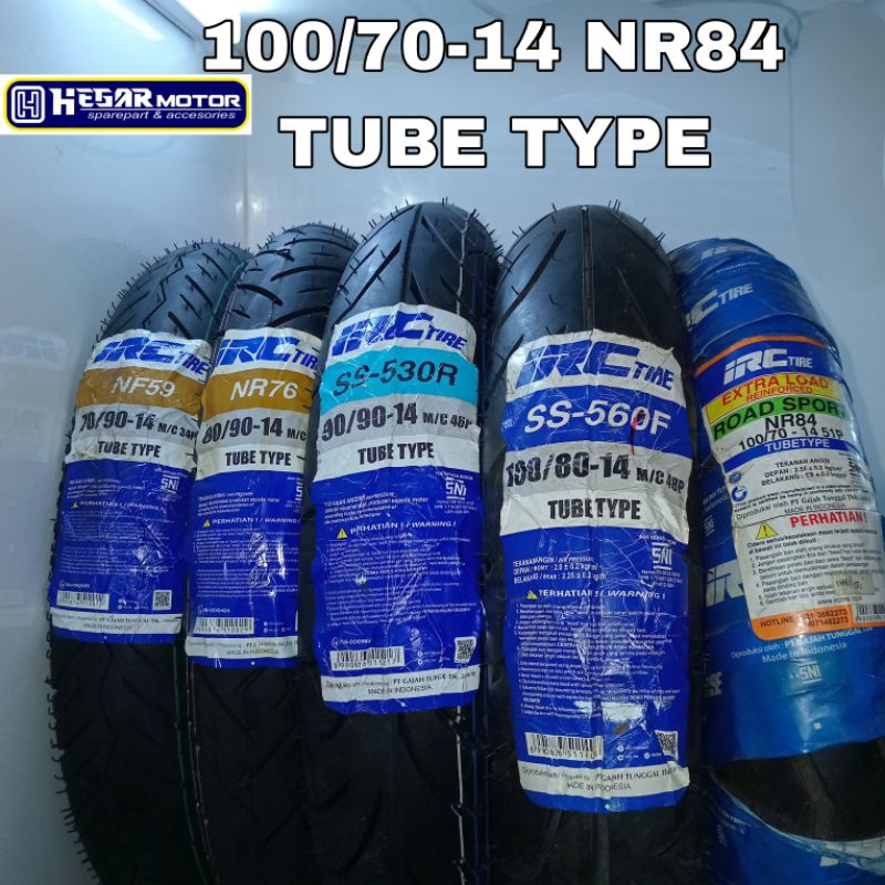 BAN LUAR IRC TUBETYPE RING 14// 100/70-14 NR84