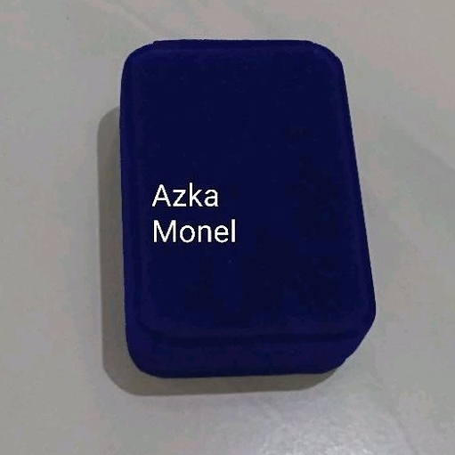 Kotak Perhiasan Kotak LM Bahan Bludru / Velvet  Dark Blue
