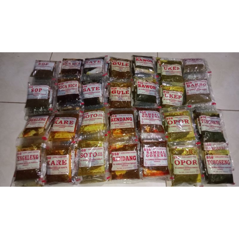 

BUMBU INSTAN sumber barokah KOMPLIT BUMBU INSTAN