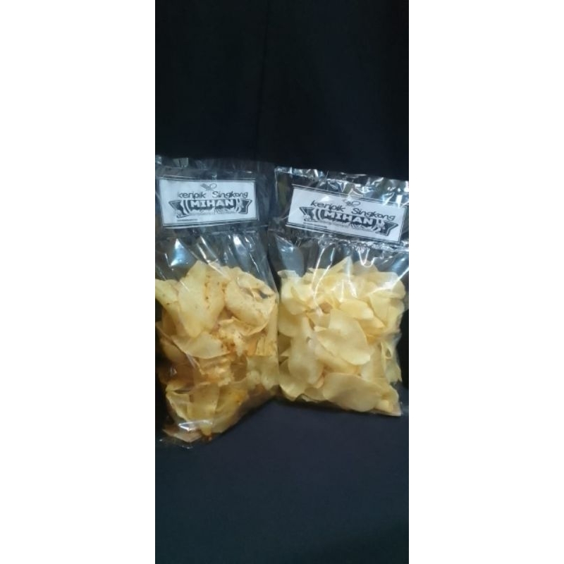 

keripik singkong 500 gram rasa pedas, original, balado, balado pedas