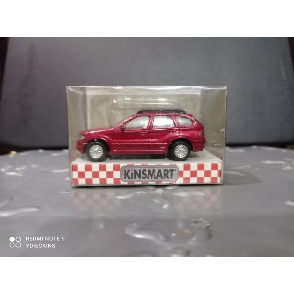 Diecast Kinsmart Mini Mobil BMW X5 - Red Maroon