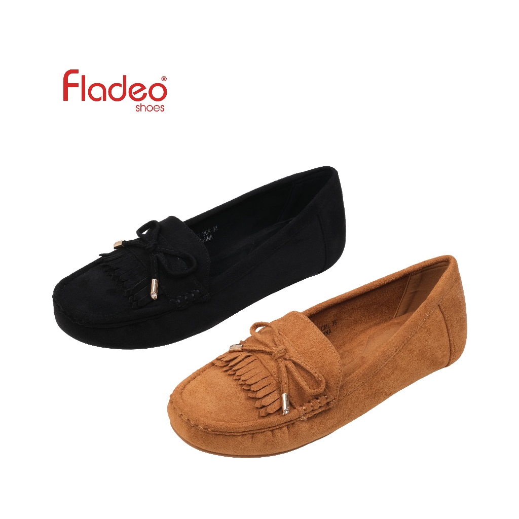 Fladeo F24/LSM321-3BG/Sepatu Moccasin Slip On Wanita [ Moccasin Shoes ]