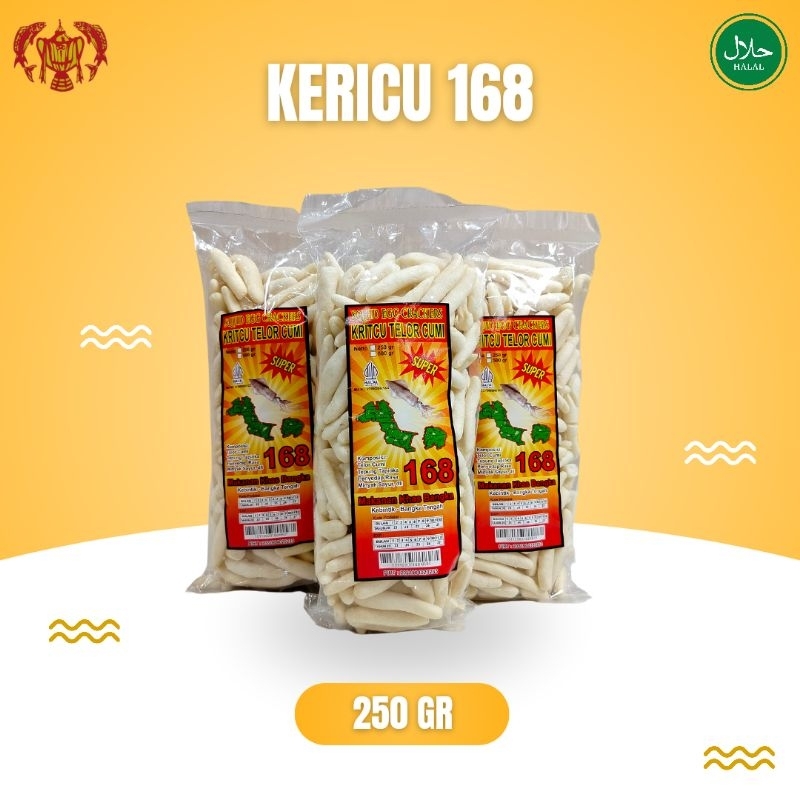 

Kericu khas bangka cap 168, 250gr