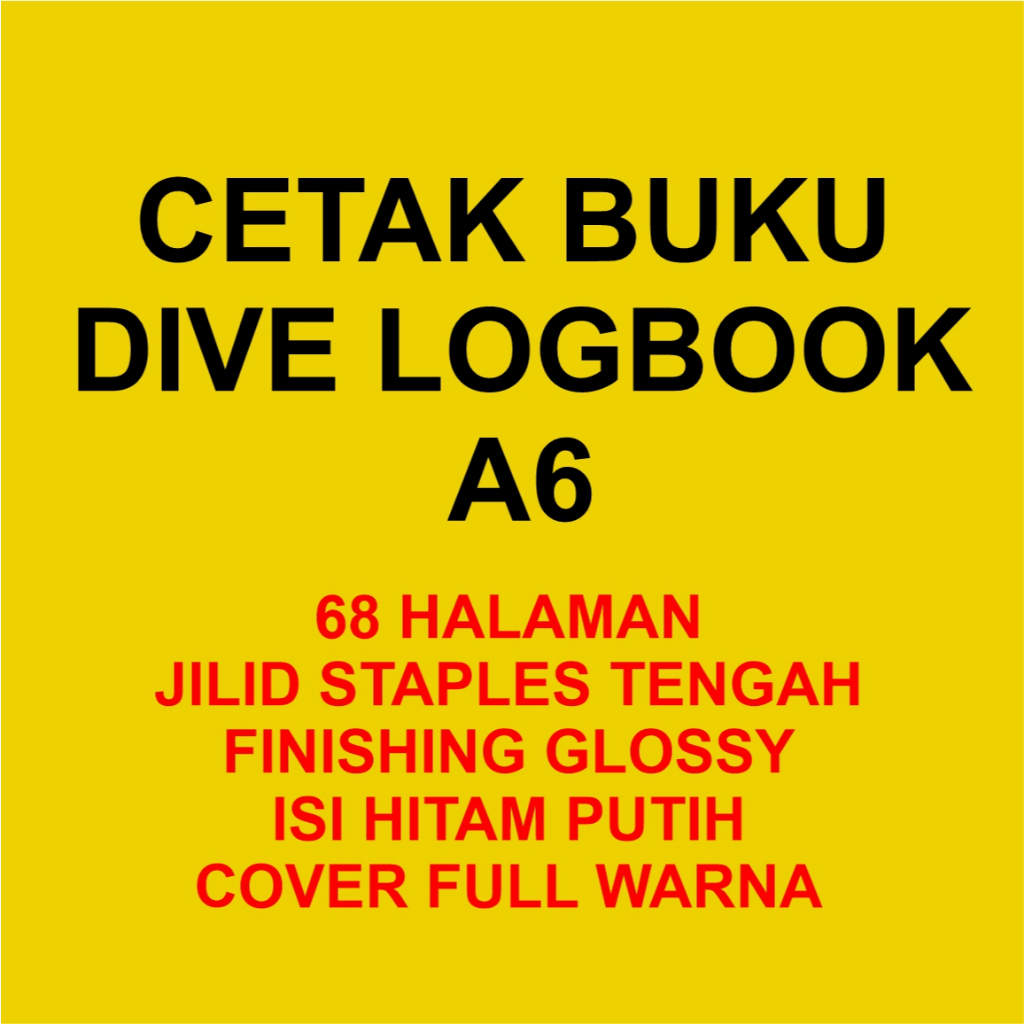 100 CETAK BUKU A6 STAPLES TENGAH