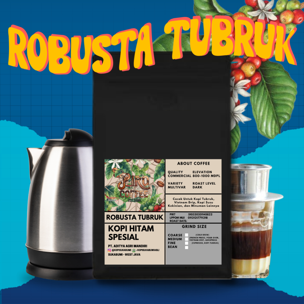 

Kopi Hitam Spesial ROBUSTA TUBRUK Sukabumi (200 Gr) - Kopi Hitam Bubuk Robusta