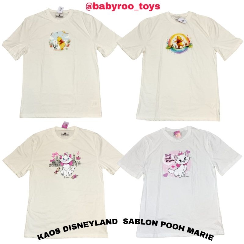 KAOS DISNEYLAND SABLON POOH MARIE & SABLON POOH PREM