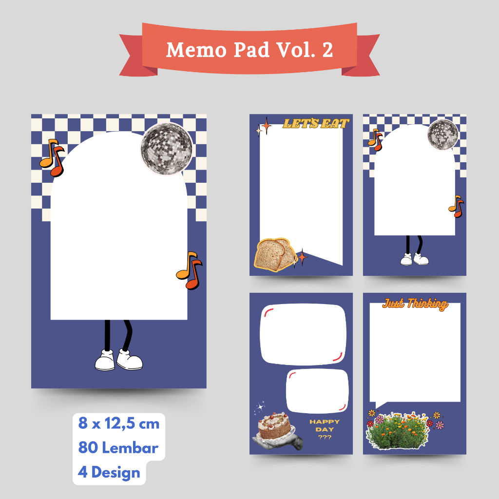 

Memo Pad Aesthetic Satu Set Vol Dua Bukan Sticky Note Untuk Buku Catatan Sekolah