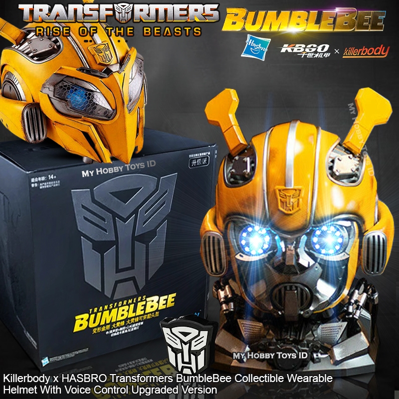 ORI Hasbro Hot Toys Action Figure Transformers Kepala Robot Bumblebee Helmet Voice & Remote Control