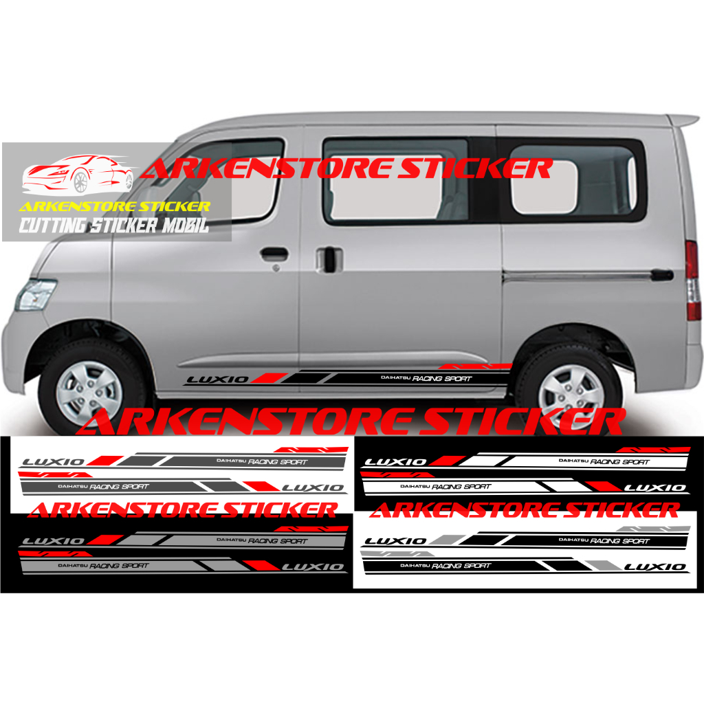 Sticker daihatsu luxio sticker stiker mobil luxio sticker list luxio