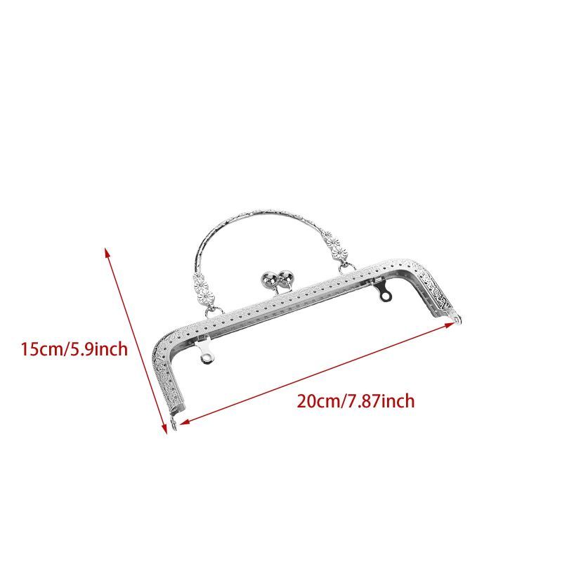 NEW PROMO Behel Tas 20cm Frame Behel Tas Rajut Frame Gagang Behel Tas
