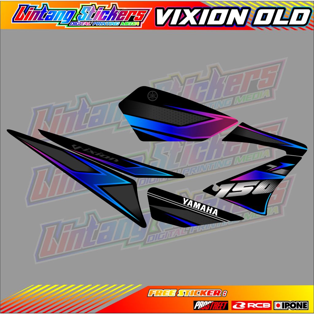 STRIPING VARIASI YAMAHA VIXION OLD / STICKER LIST VARIASI MOTOR VIXION LAMA