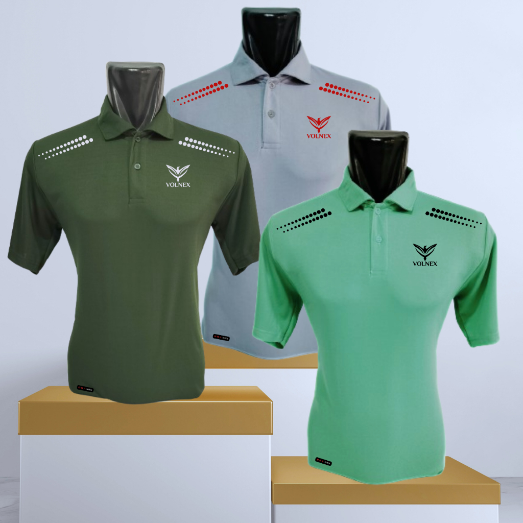 Kaos Polo Shirt Berkerah Warna Oren,Army,Hijau ,Biru Langit Atasan Pria Wanita Dewasa Jumbo 4XL VL10