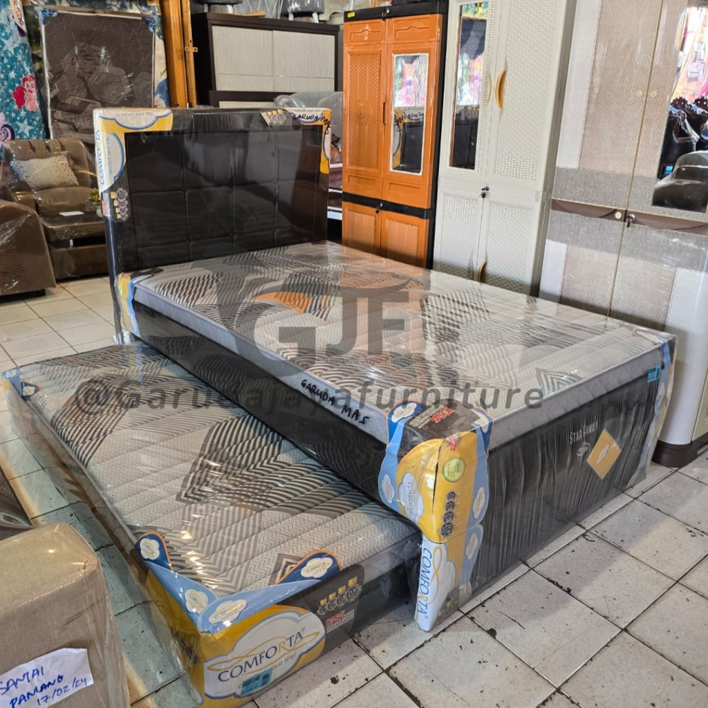 COMFORTA STAR FAMILY 2IN1 KASUR SPRING BED DORONG / TEMPAT TIDUR SORONG /TEMPAT TIDUR ANAK/KASUR ANA