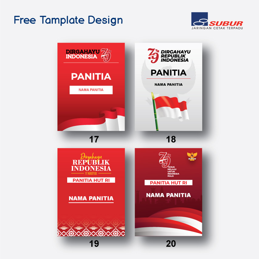 

NAMETAG SAJA PANITIA 17 AGUSTUS LOMBA KEMERDEKAAN AGUSTUSAN TALI LANYARD PLASTIK NAMETAG TANDA