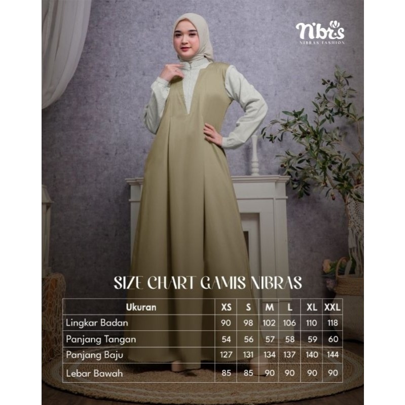 NIBRAS GAMIS RON 014 Bahan Toyobo mix Saluria By NIBRAS GAMIS SIMPLE LOOK NEW ARRIVAL
