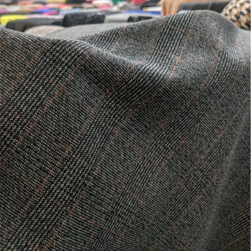 DYA369 Bahan Kain Semi Wool Motif / Kain Semi Wool Tebal / Kain Semi Wool