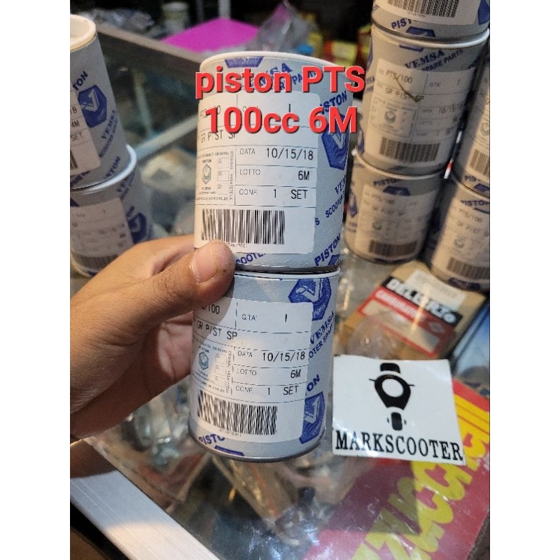 seher piston vespa pts 100cc 6M