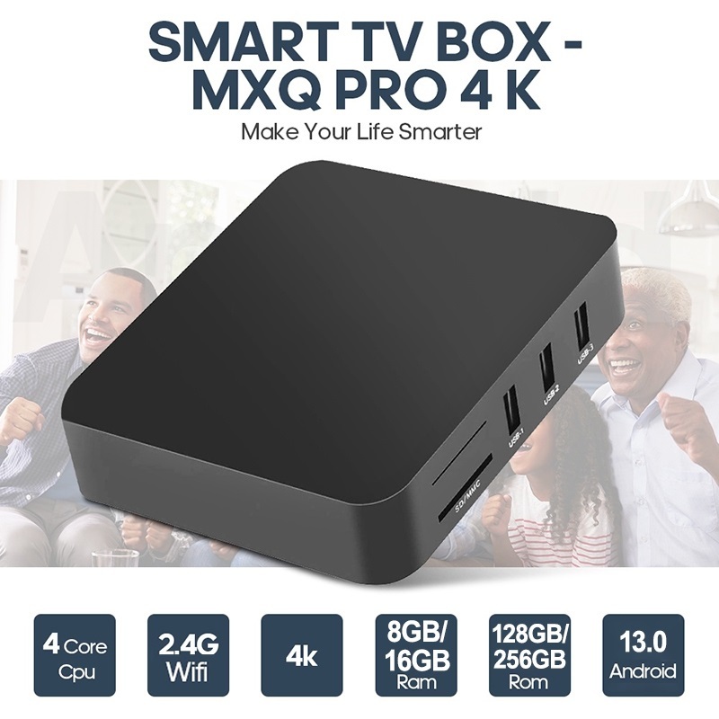 Big Sale Mxq Pro 4K 5G 16G+256G Smart Box Android 11 Set Up Box Tv Digital Stb Android Tv Box Tv