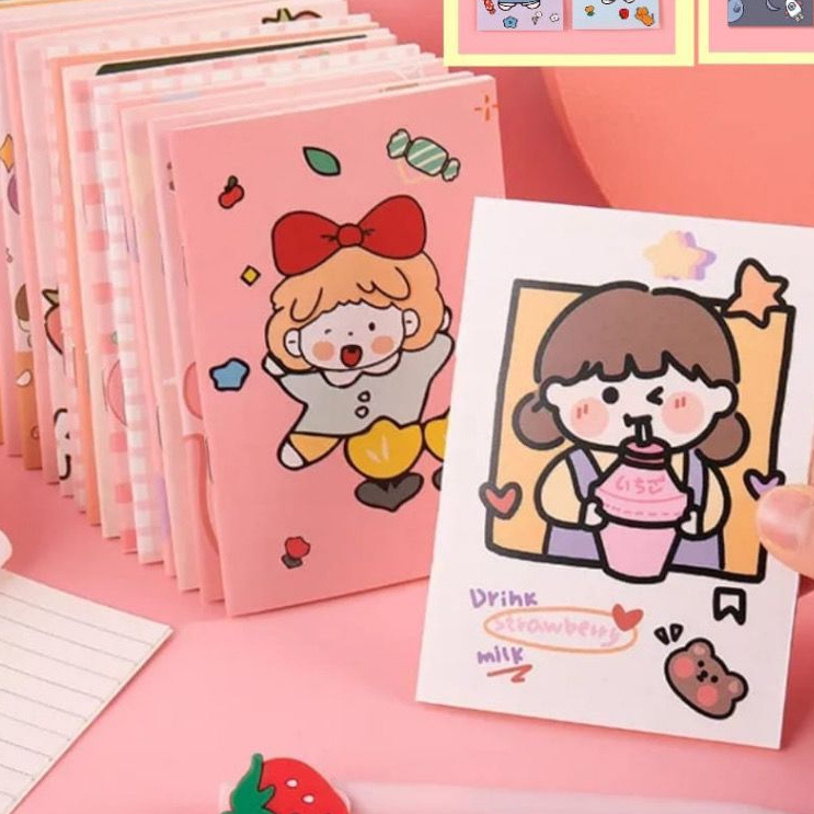 

￼Block Note A6 Estetik Buku Catatan Polos ATK