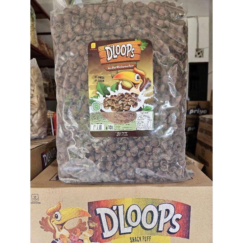 

dloops sereal coklat dan fruit 1kg perbag/ sereal coklat / sereal rasa buah
