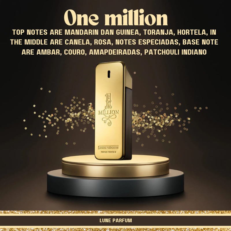 PACO RABBANE 1 ONE MILLION PARFUME| ORIGINAL IMPORT EDT ONE MILLION