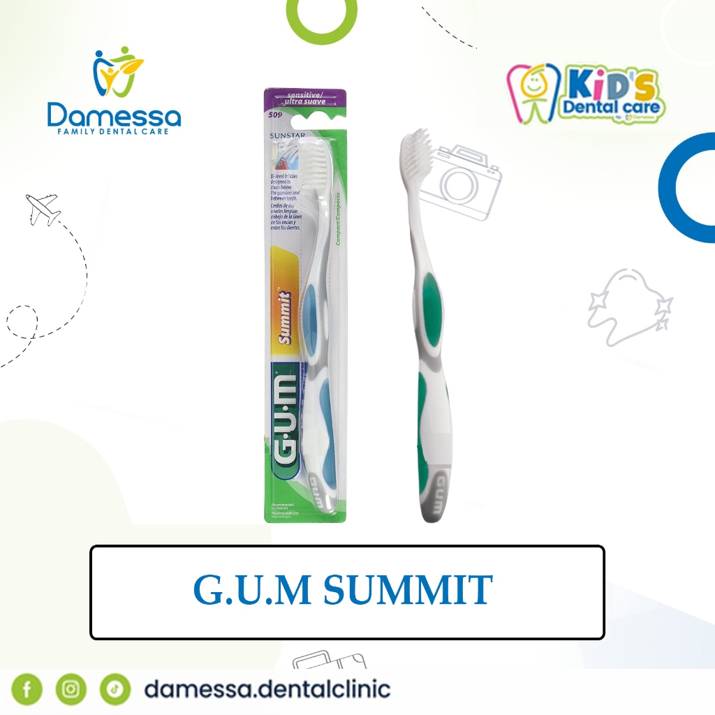 GUM SUMMIT Sensitive Toothbrush 509, Gum Sikat Gigi Sensitif Bulu Soft