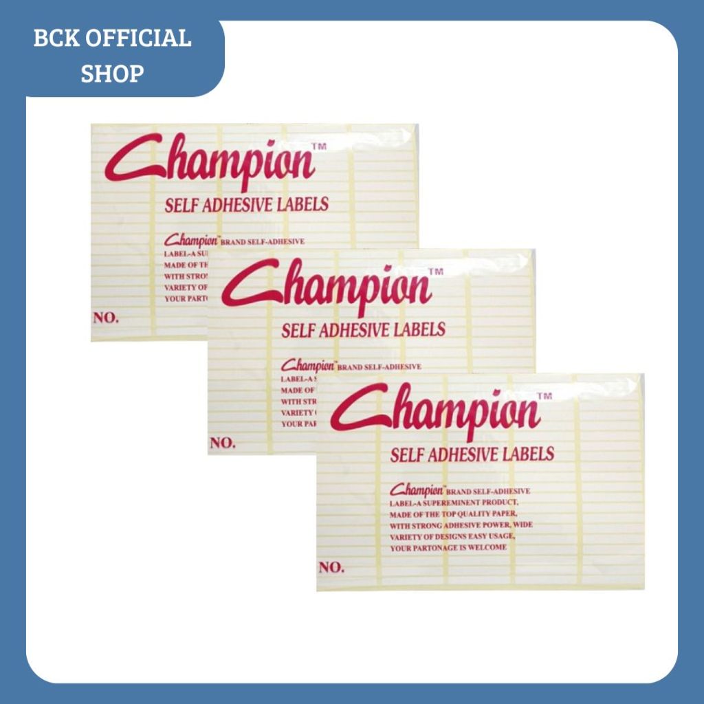 

Label Stiker Label Harga Label 123 Champion (Pack)