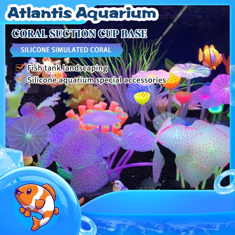 Batu karang hiasan aquarium coral coral silicone ornamen aquarium Karang Coral Silicone Ornamen