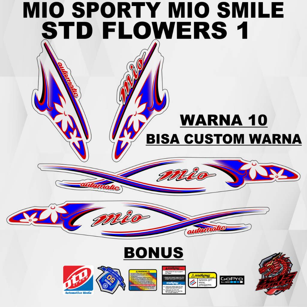 Stiker Mio Sporty Stiker Mio Smile / Striping Mio Sporty Striping Mio Smile / Stiker Sticker Decal M